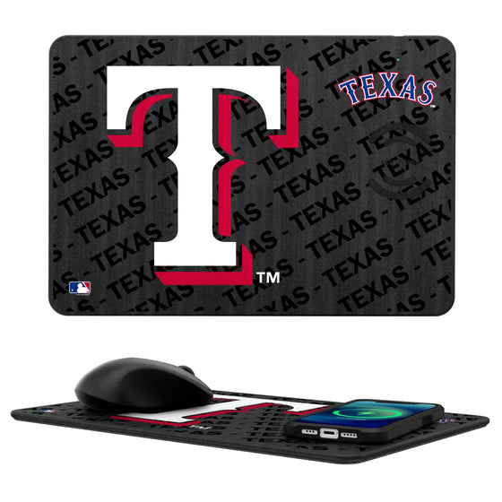 Texas Rangers Tilt 15-Watt Wireless Charger and Mouse Pad - 757 Sports Collectibles