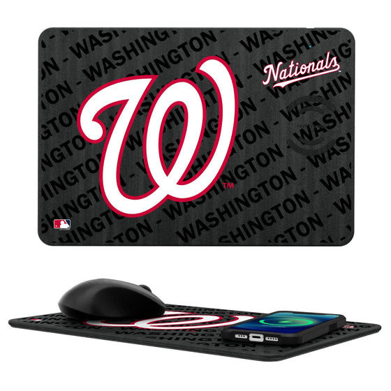 Washington Nationals Tilt 15-Watt Wireless Charger and Mouse Pad - 757 Sports Collectibles