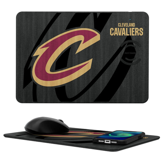 Cleveland Cavaliers Tilt 15-Watt Wireless Charger and Mouse Pad-0