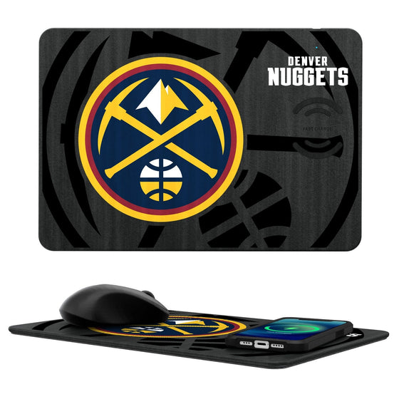 Denver Nuggets Tilt 15-Watt Wireless Charger and Mouse Pad-0