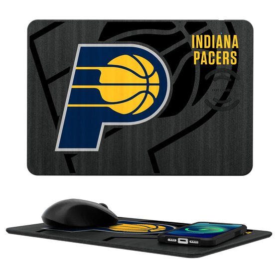 Indiana Pacers Tilt 15-Watt Wireless Charger and Mouse Pad-0