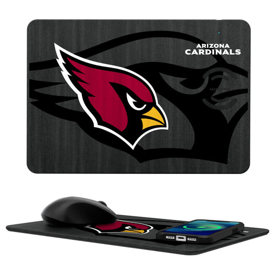 Arizona Cardinals Tilt 15-Watt Wireless Charger and Mouse Pad - 757 Sports Collectibles