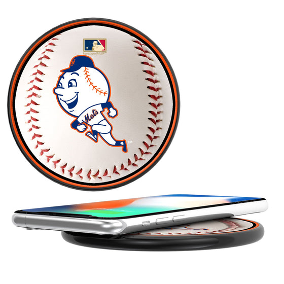 New York Mets 2014 - Cooperstown Collection Baseball 10-Watt Wireless Charger - 757 Sports Collectibles