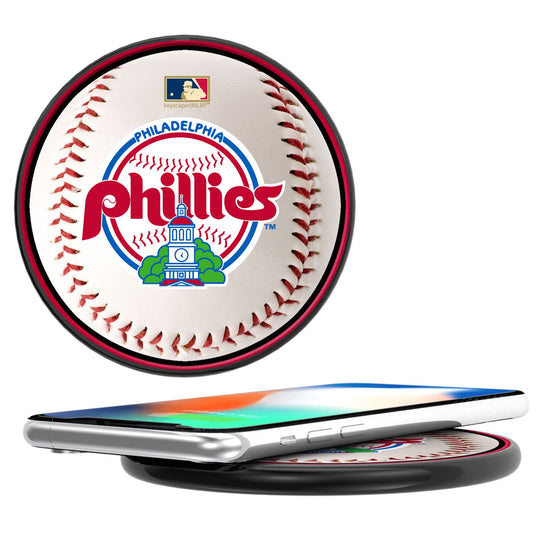 Philadelphia Phillies 1984-1991 - Cooperstown Collection Baseball 10-Watt Wireless Charger - 757 Sports Collectibles
