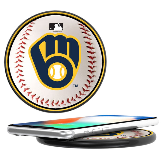 Milwaukee Brewers Baseball 10-Watt Wireless Charger - 757 Sports Collectibles