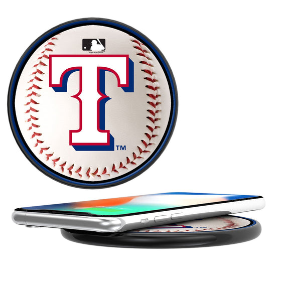 Texas Rangers Baseball 10-Watt Wireless Charger - 757 Sports Collectibles