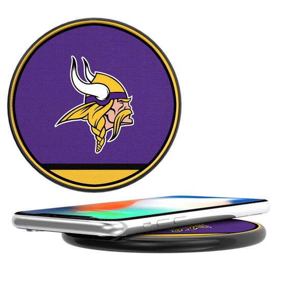 Minnesota Vikings Stripe 10-Watt Wireless Charger - 757 Sports Collectibles