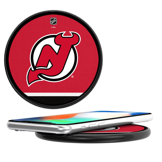 New Jersey Devils Stripe 10-Watt Wireless Charger-0