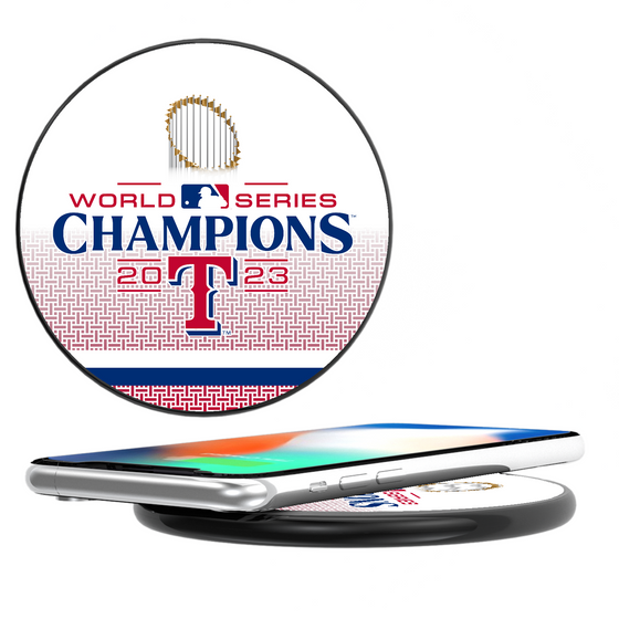 Texas Rangers 2023 MLB World Series 10-Watt Wireless Charger-0