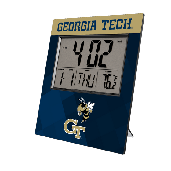 Georgia Tech Yellow Jackets Color Block Wall Clock-0