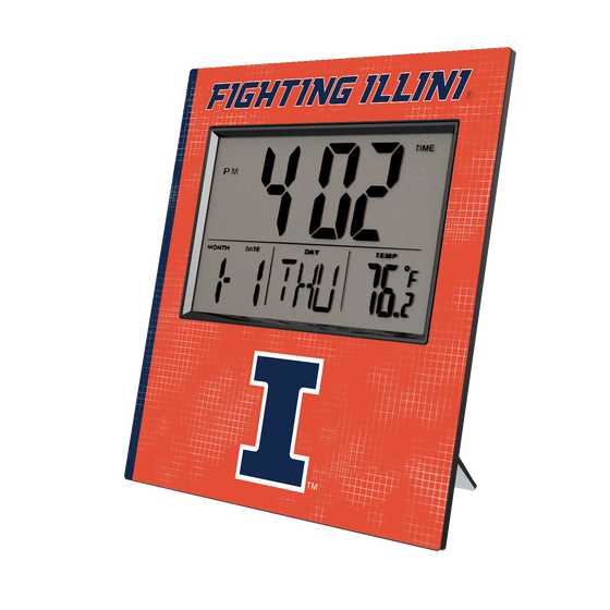 Illinois Fighting Illini Hatch Wall Clock-0