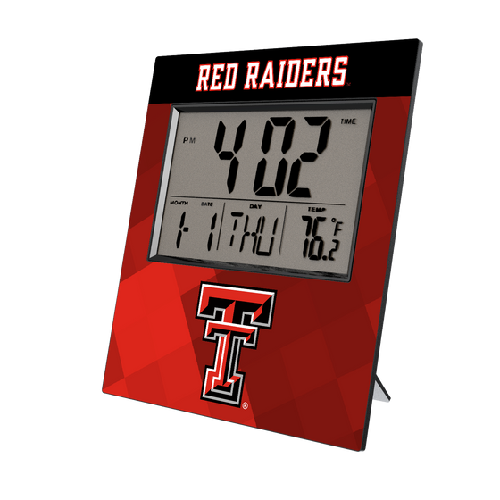 Texas Tech Red Raiders Color Block Wall Clock-0