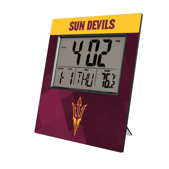 Arizona State Sun Devils Color Block Wall Clock-0