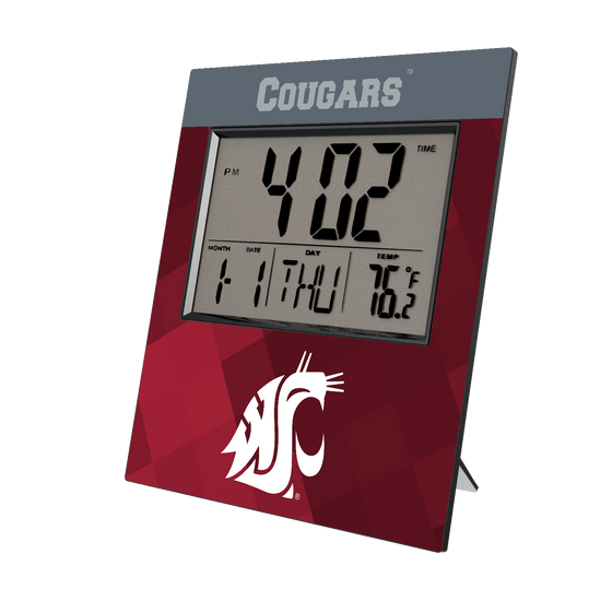 Washington State Cougars Color Block Wall Clock-0