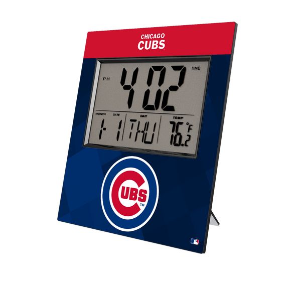 Chicago Cubs Color Block Wall Clock-0