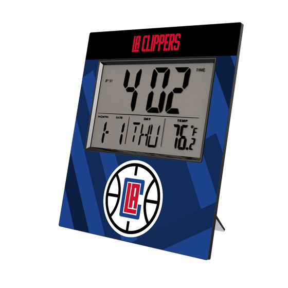 Los Angeles Clippers Color Block Wall Clock-0
