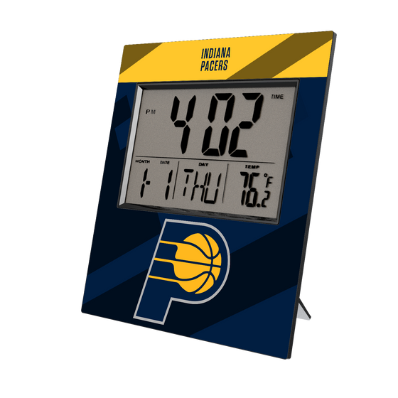 Indiana Pacers Color Block Wall Clock-0