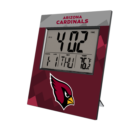 Arizona Cardinals Color Block Wall Clock-0