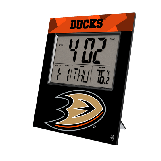 Anaheim Ducks Color Block Wall Clock-0
