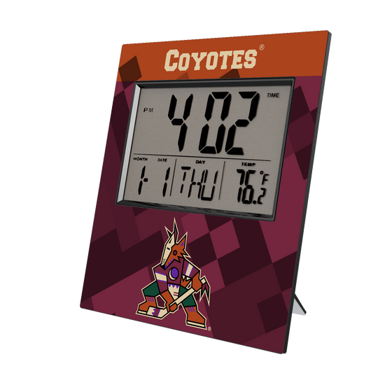 Arizona Coyotes Color Block Wall Clock-0