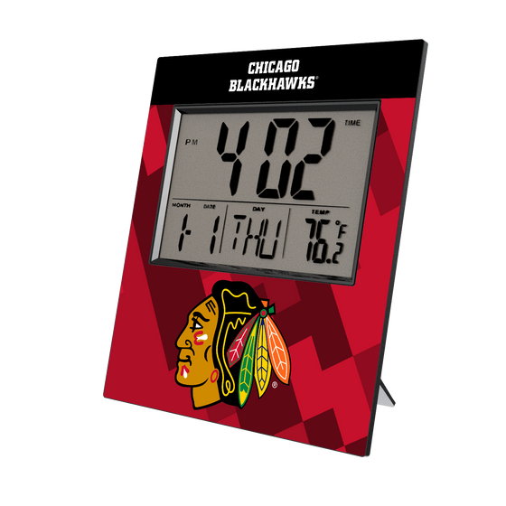 Chicago Blackhawks Color Block Wall Clock-0