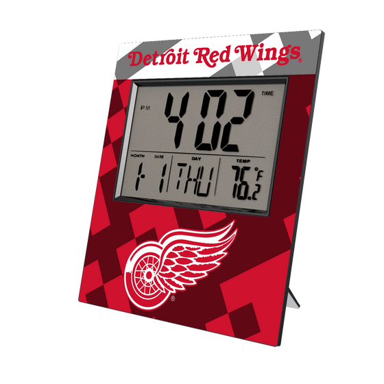 Detroit Red Wings Color Block Wall Clock-0