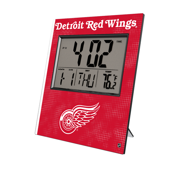 Detroit Red Wings Hatch Wall Clock-0
