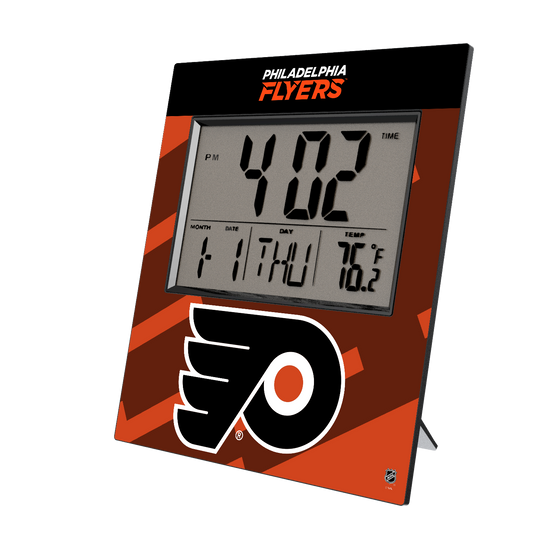 Philadelphia Flyers Color Block Wall Clock-0