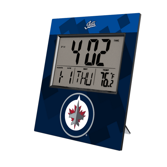 Winnipeg Jets Color Block Wall Clock-0