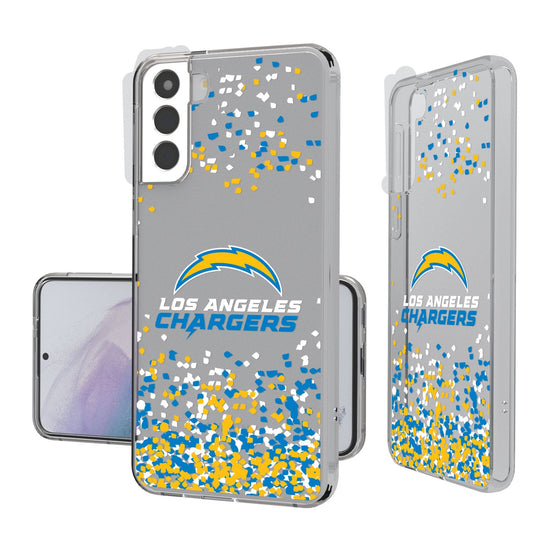 Los Angeles Chargers Confetti Clear Case - 757 Sports Collectibles