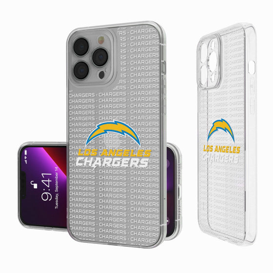 Los Angeles Chargers Blackletter Clear Case - 757 Sports Collectibles