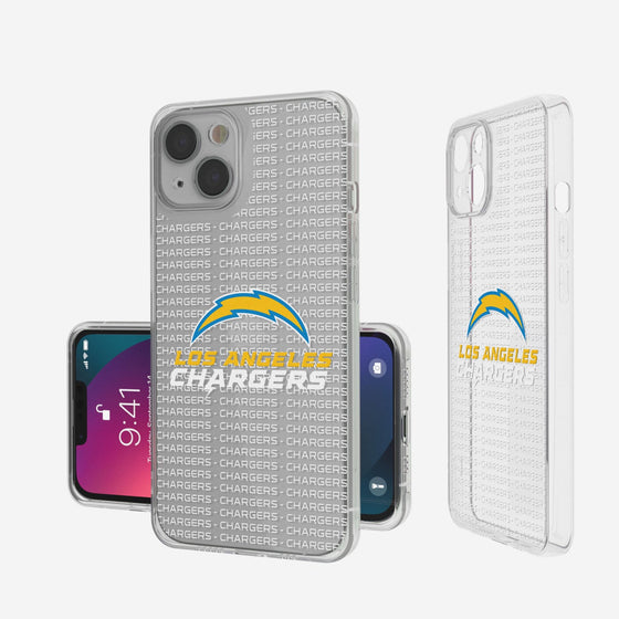 Los Angeles Chargers Blackletter Clear Case - 757 Sports Collectibles