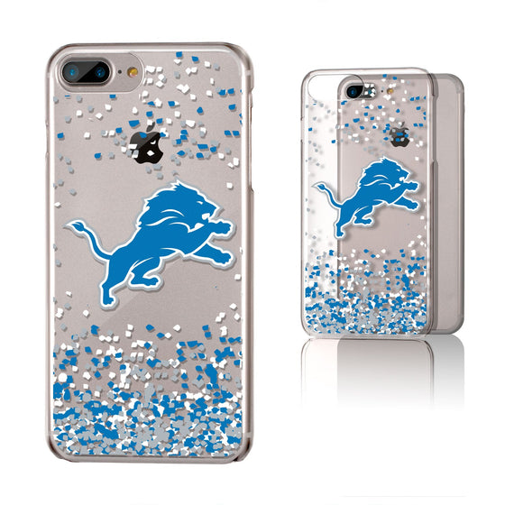 Detroit Lions Confetti Clear Case - 757 Sports Collectibles