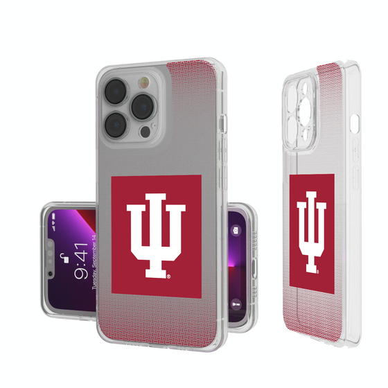 Indiana Hoosiers Linen Clear Phone Case-0