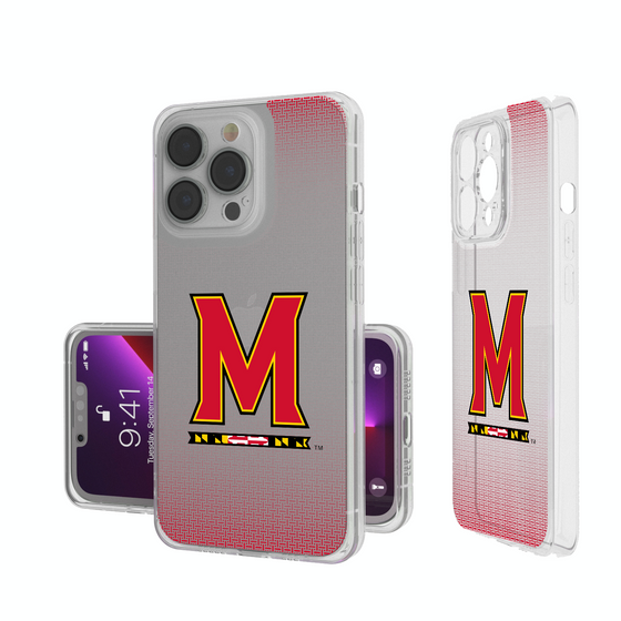 Maryland Terrapins Linen Clear Phone Case-0