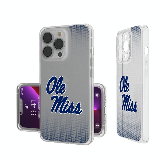 Mississippi Ole Miss Rebels Linen Clear Phone Case-0
