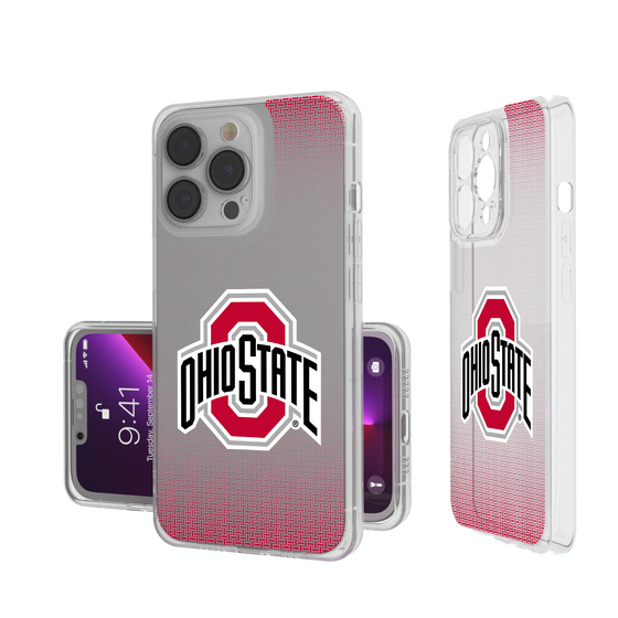 Ohio State Buckeyes Linen Clear Phone Case-0