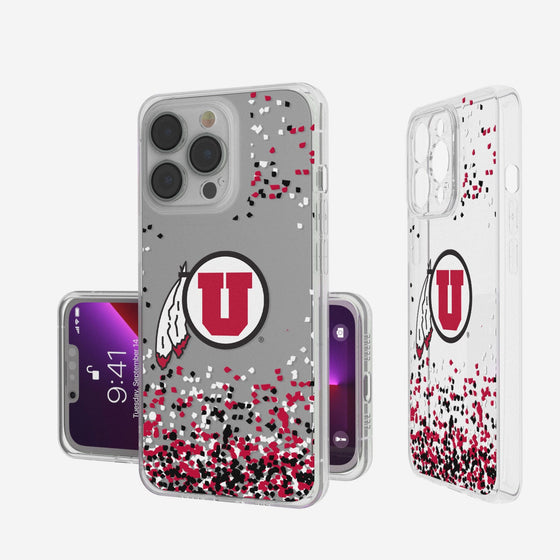 Utah Utes Confetti Clear Case-0