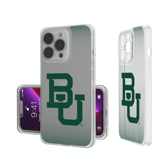 Baylor Bears Linen Clear Phone Case-0