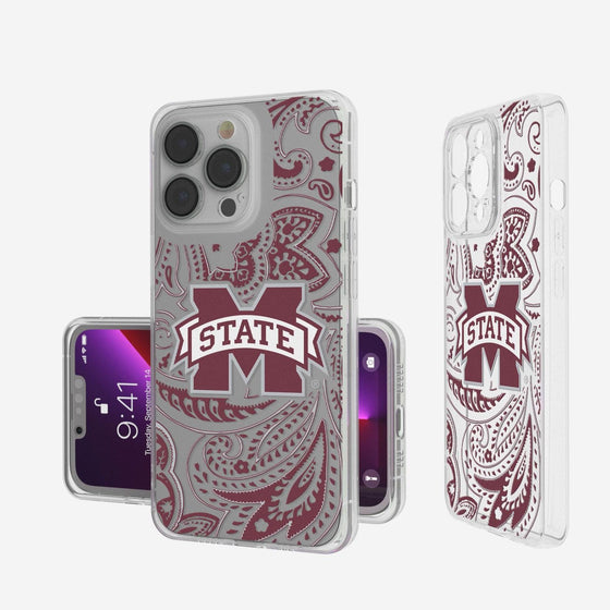 Mississippi State Bulldogs Paisley Clear Case-0