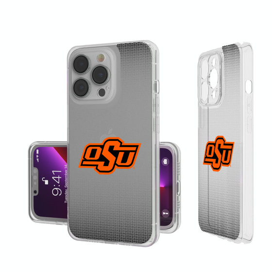 Oklahoma State Cowboys Linen Clear Phone Case-0