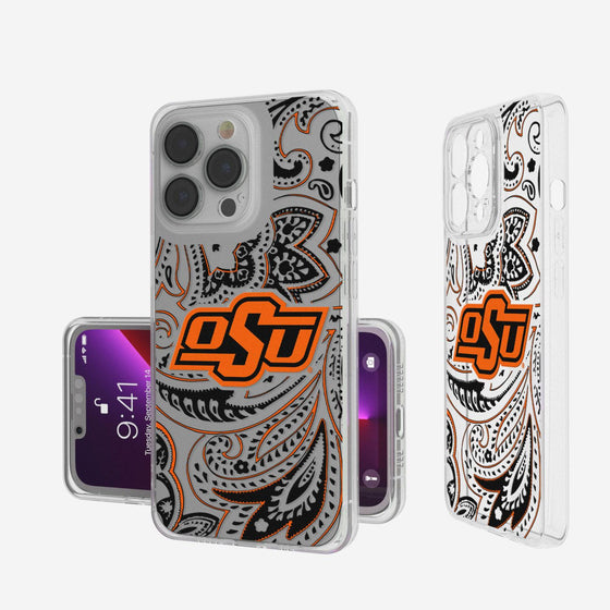 Oklahoma State Cowboys Paisley Clear Case-0