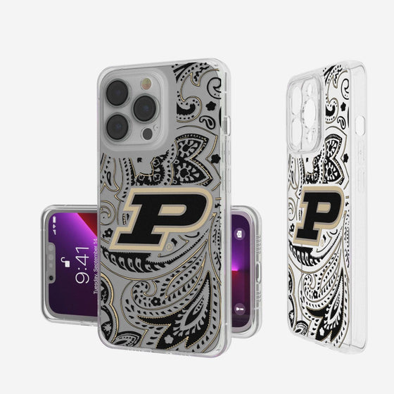Purdue Boilermakers Paisley Clear Case-0