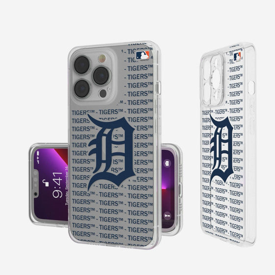 Detroit Tigers Blackletter Clear Case-0