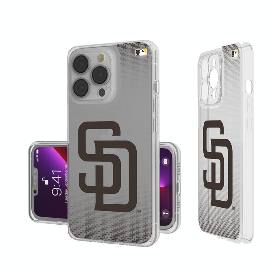 San Diego Padres Linen Clear Phone Case-0