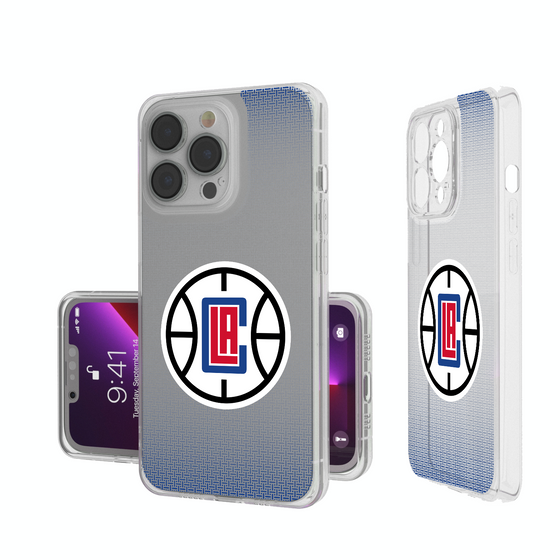 Los Angeles Clippers Linen Clear Phone Case-0