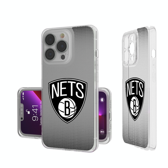 Brooklyn Nets Linen Clear Phone Case-0