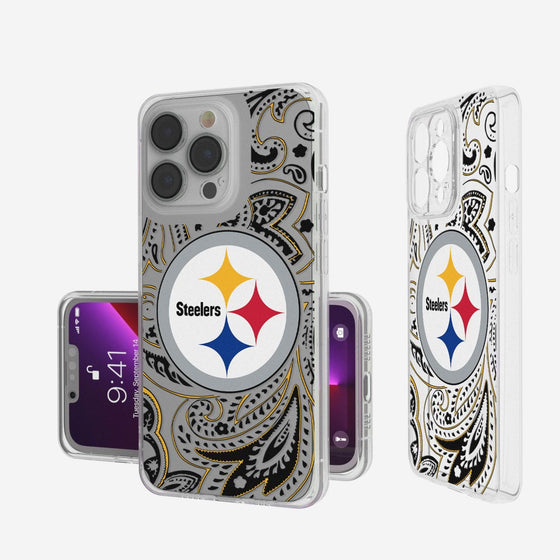 Pittsburgh Steelers Paisley Clear Case-0
