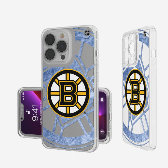 Boston Bruins Ice Tilt Clear Case-0