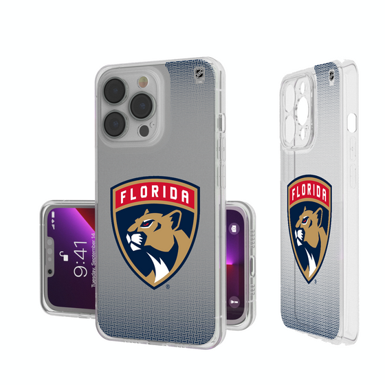 Florida Panthers Linen Clear Phone Case-0